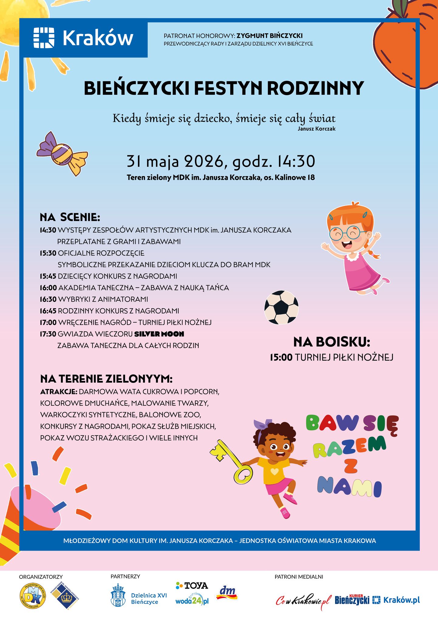 Bieńczycki Festyn Rodzinny 2026. Co czeka na mieszkańców Krakowa?