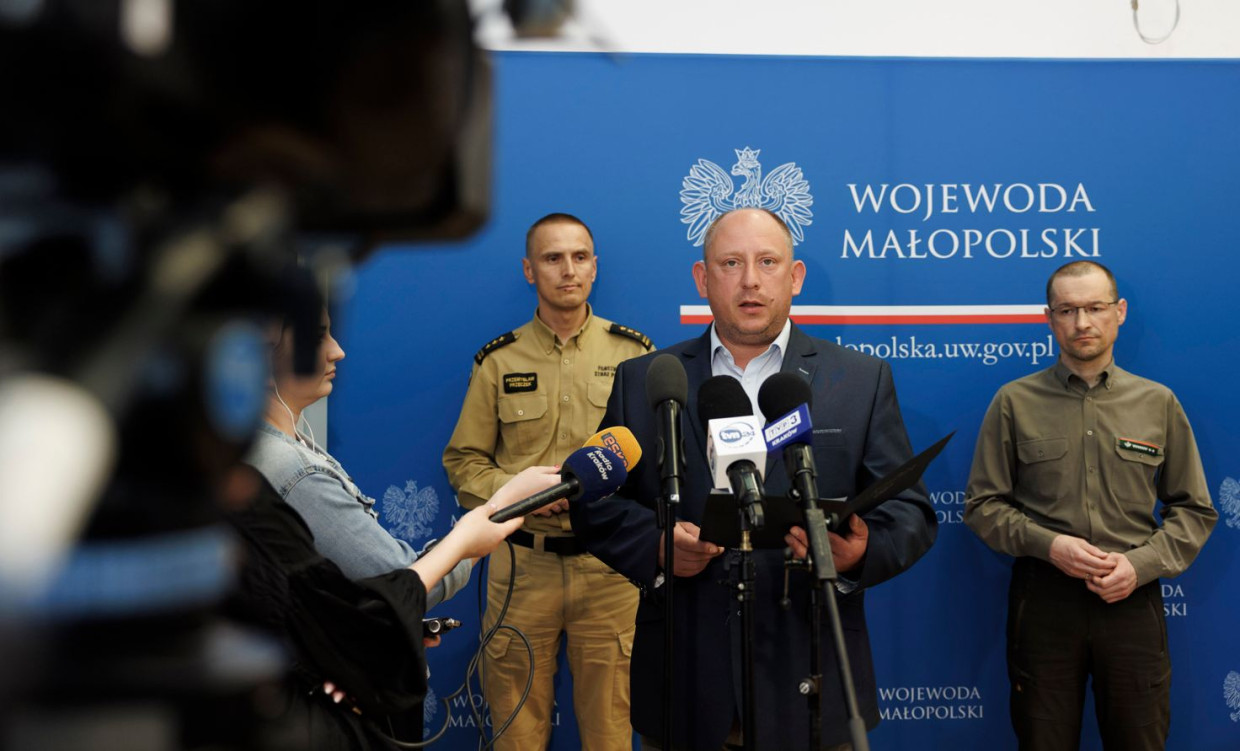 Wojewoda zwołał sztab kryzysowy. Do mieszkańców Krakowa wysłano alert RCB