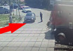 "Przejazd kolejowy kobieta wjechała za szlaban"