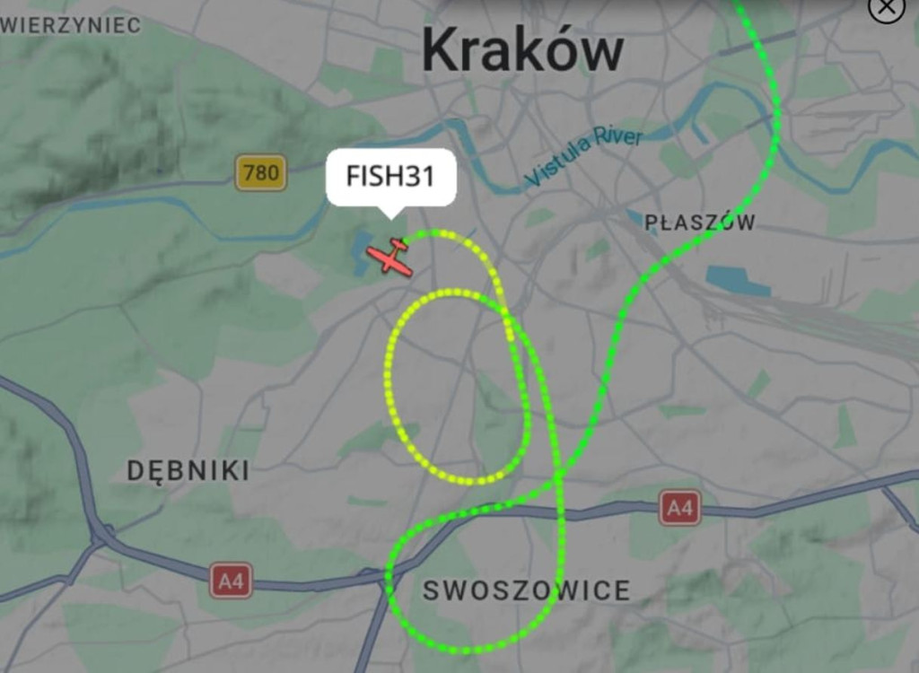 "Przelot samolotów"