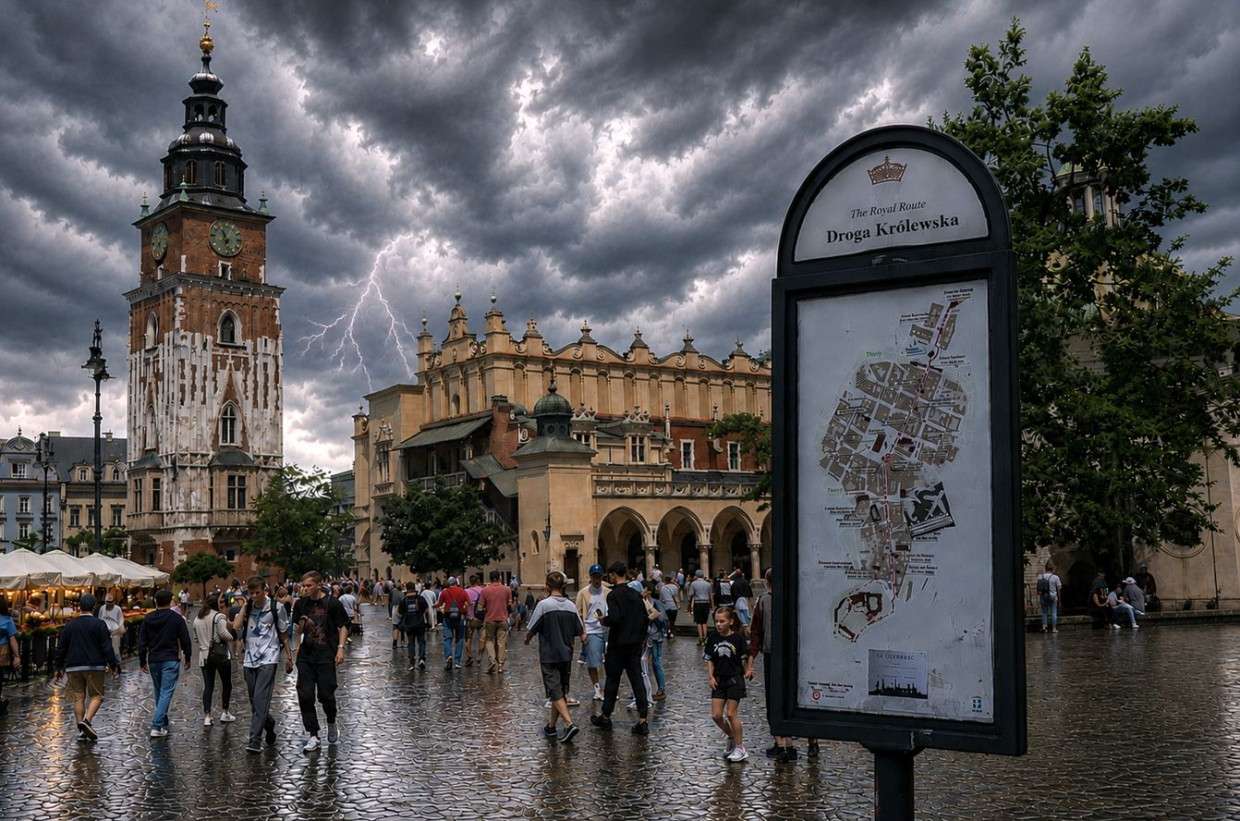 Burze uderzą w Kraków. Wydano ostrzeżenie drugiego stopnia
