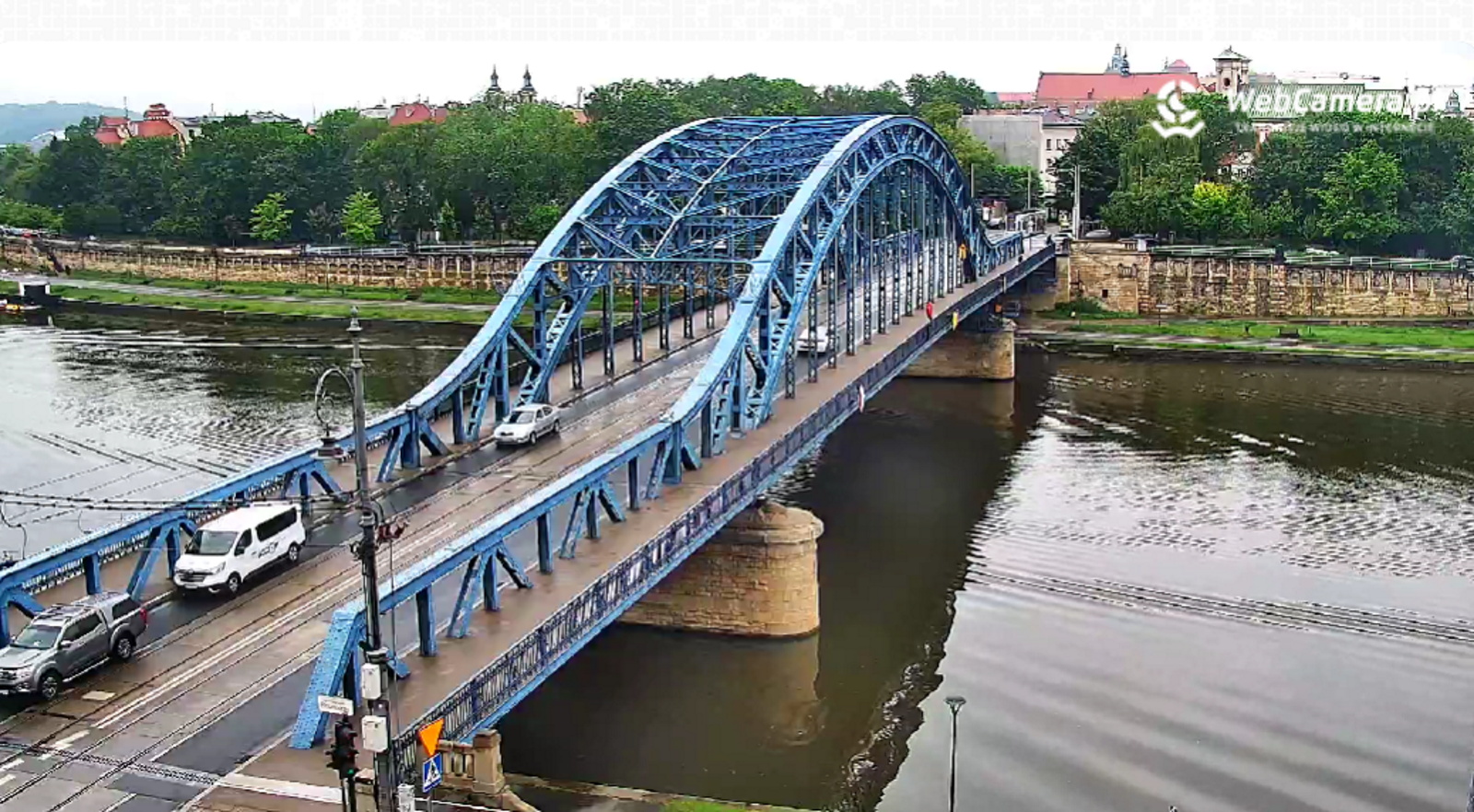 Kraków ma nową kamerę internetową. Na żywo widać Most Piłsudskiego i okolicę