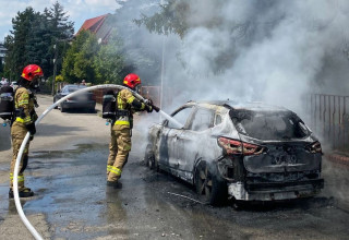 "Pożar auta w Krakowie"
