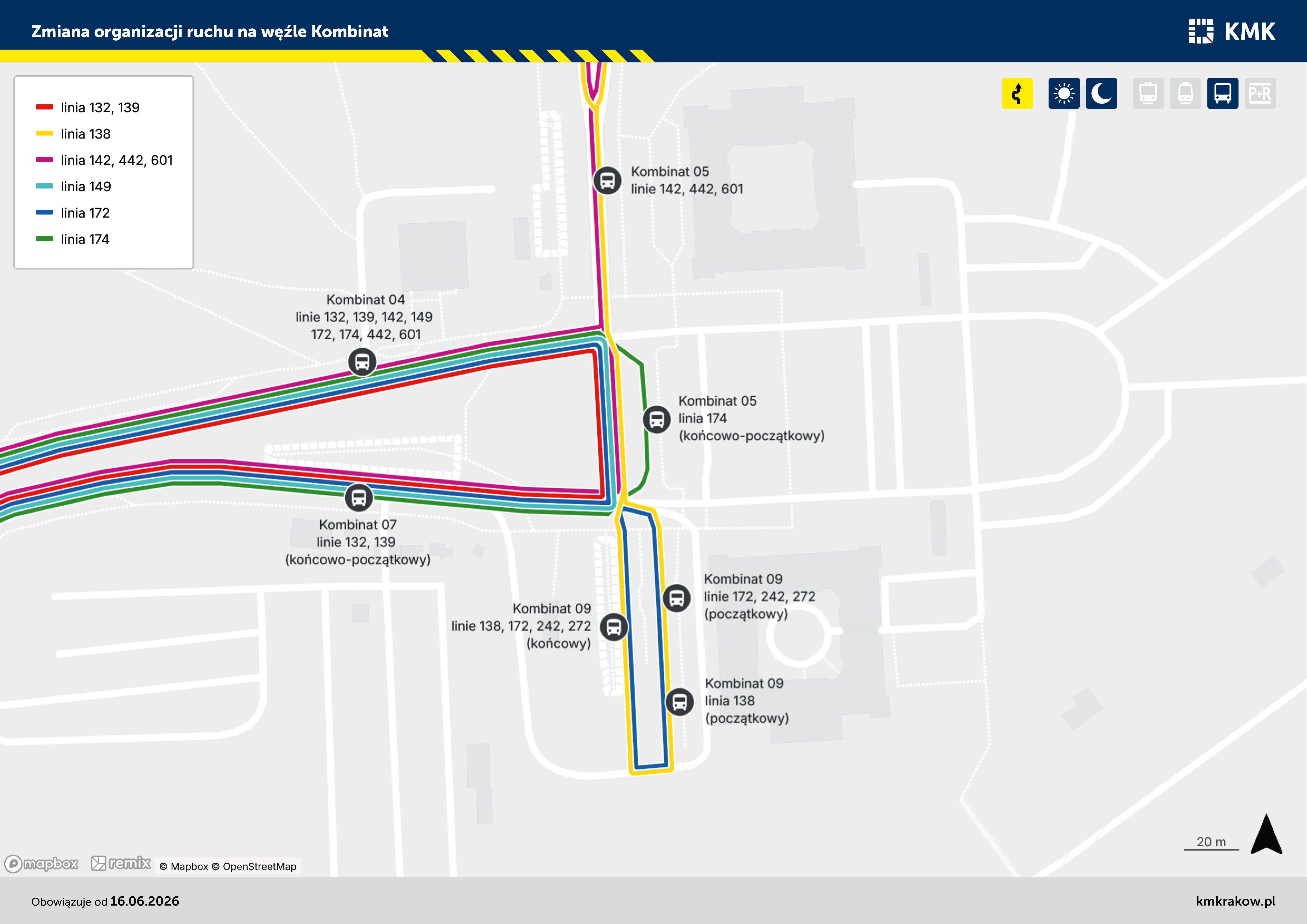 Remont torowiska w Krakowie. Kilka linii autobusowych zmieni przystanki