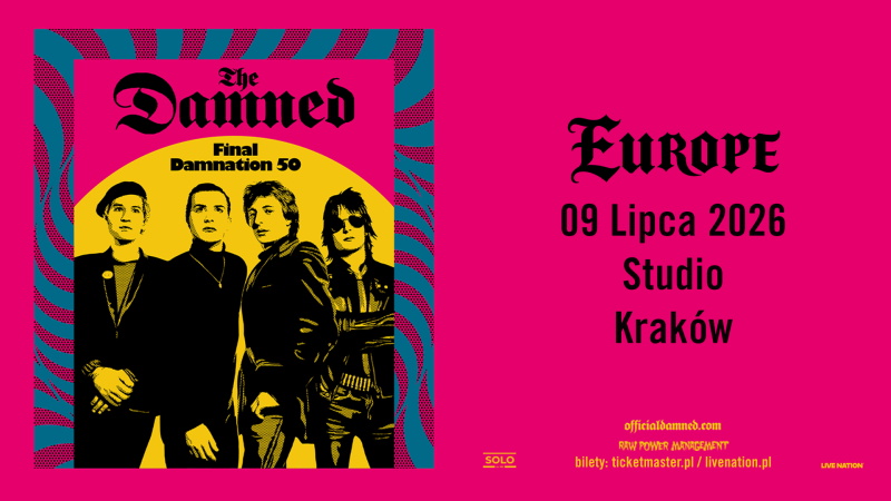 The Damned zagrają w Krakowie. Legendarna brytyjska grupa wystąpi w Klubie Studio