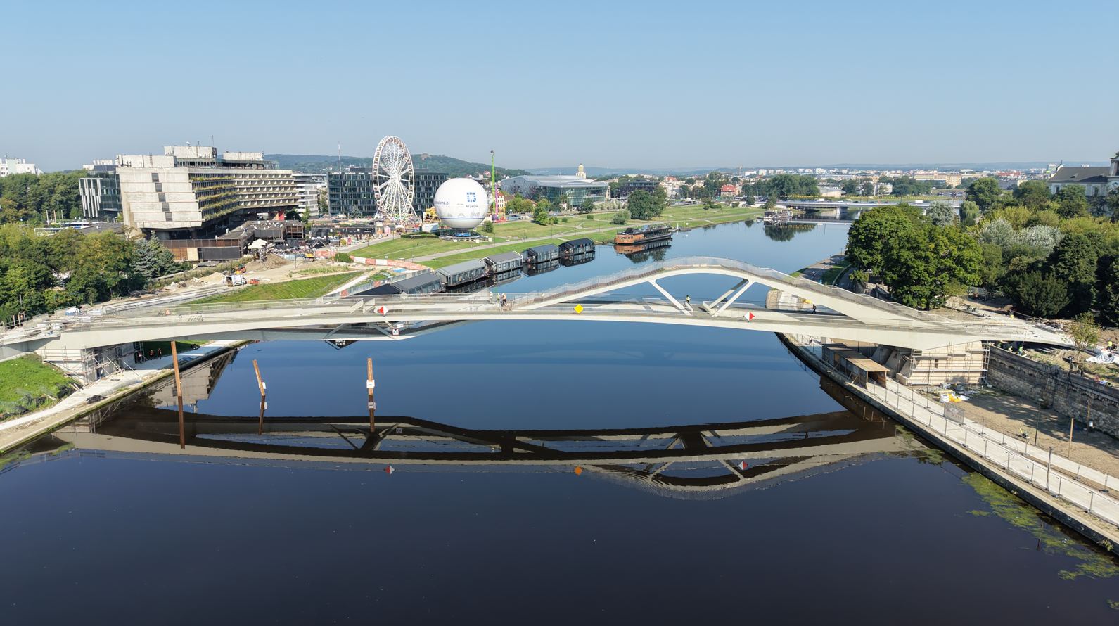 Kraków otworzy nową kładkę nad Wisłą. Mieszkańcy zaproszeni na otwarcie