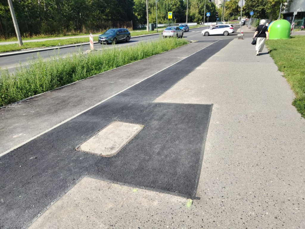 "Chodnik ul. strzelców Kraków"