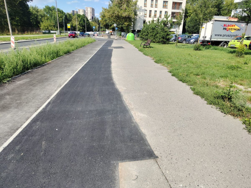 "Chodnik ul. strzelców Kraków"