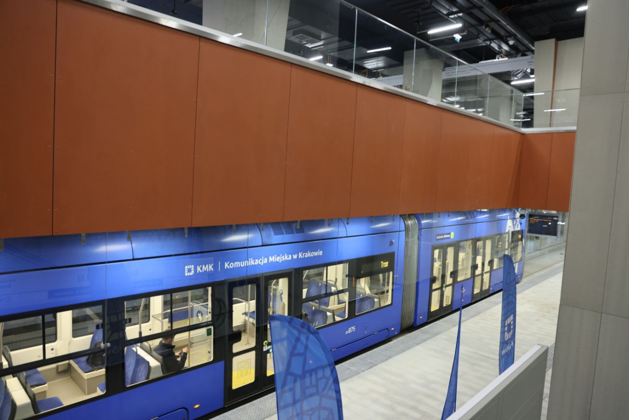 Podziemna część nowej trasy tramwajowej w Krakowie. Tak wygląda [ZDJĘCIA]