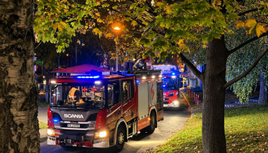 "Pożar mieszkania os. Kombatantów Kraków"