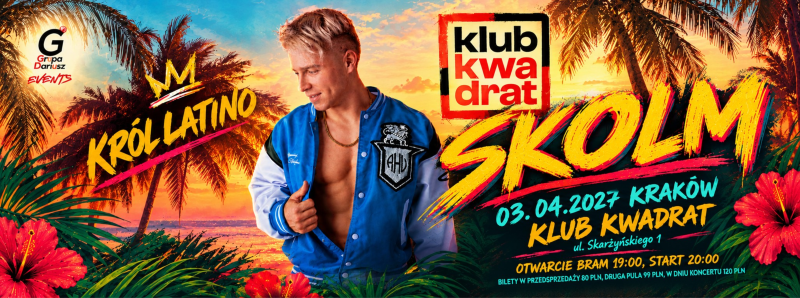 Skolim wystąpi w Krakowie. Fani już mogą kupować bilety