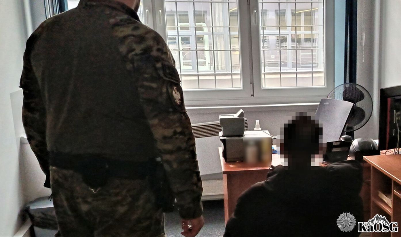 Wpadł w Krakowie podczas kontroli funkcjonariuszy Straży Granicznej